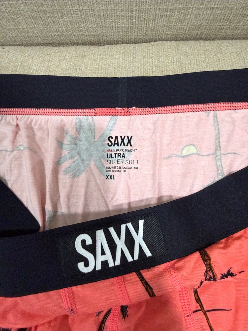 NEW SAXX Ultra Super Soft Men’s Boxer Briefs 2 Pack Size XXL - Picture 7 of 7